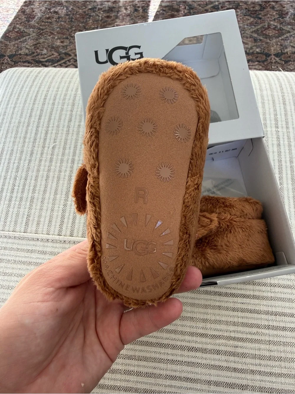 UGG Baby Bixbee Bootie in Chestnut Plush